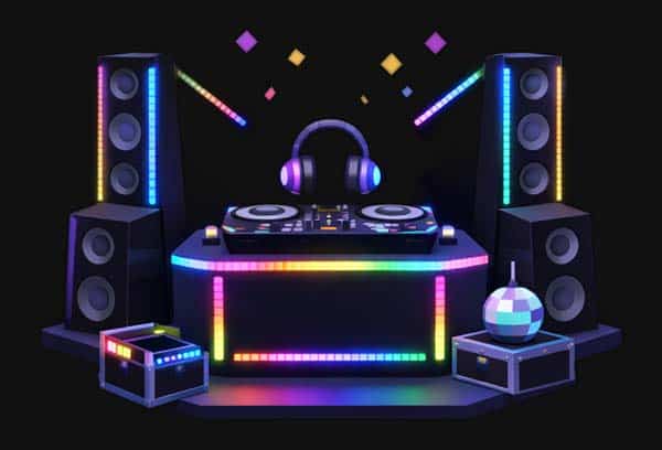 Slick Pixel used by mobile DJs and bands